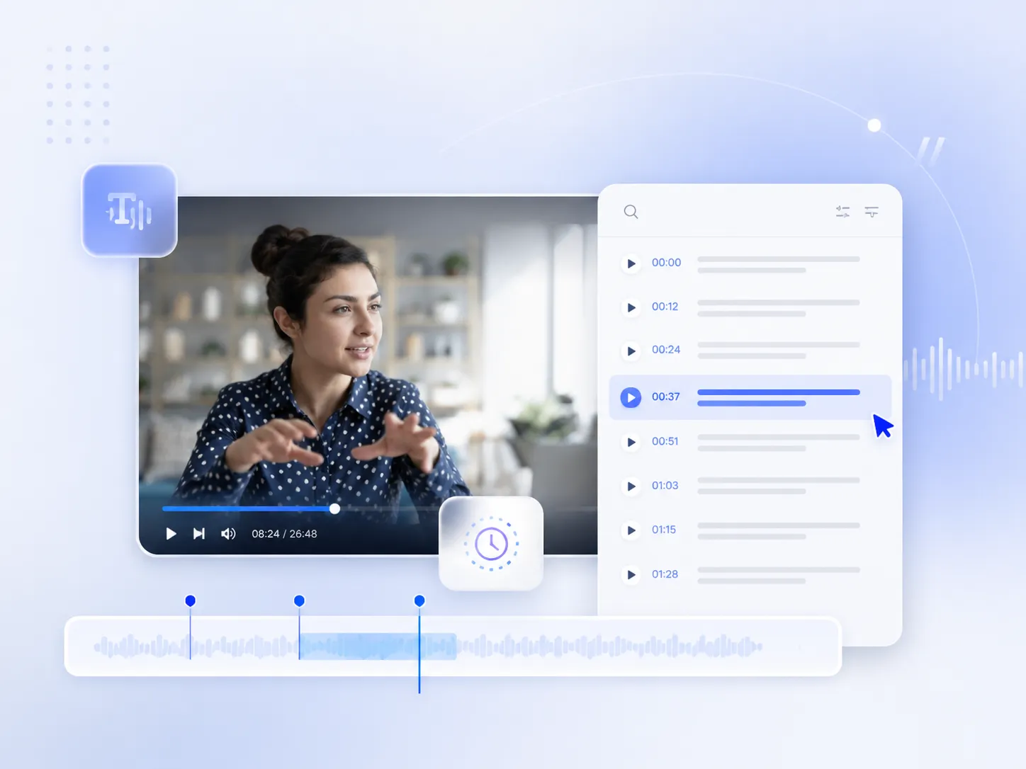 Get Accurate Transcripts with Timestamps for Easy Navigation